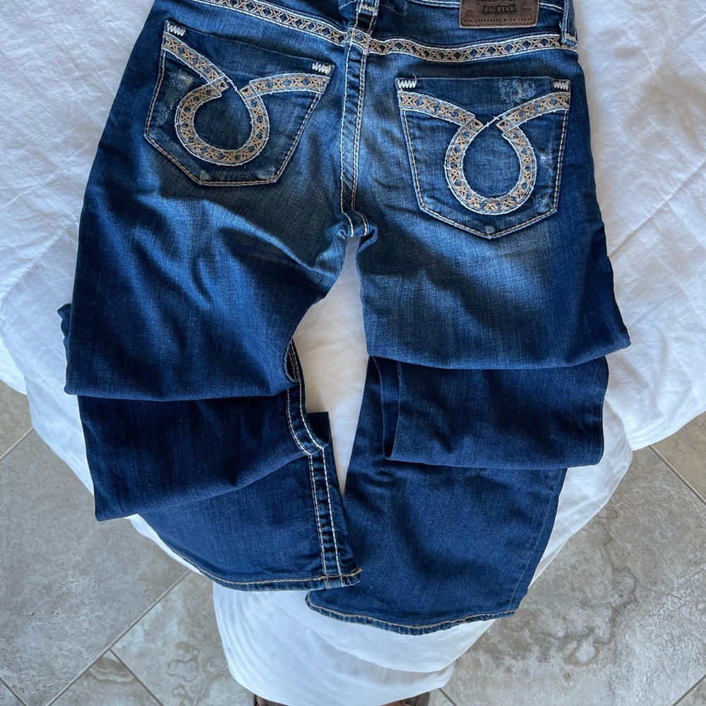 Big star sweet low rise flair jeans